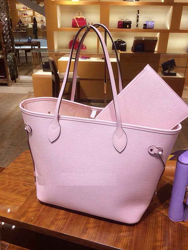 Orignal Real Louis Vuitton Neverfull Epi MM Bag M41091